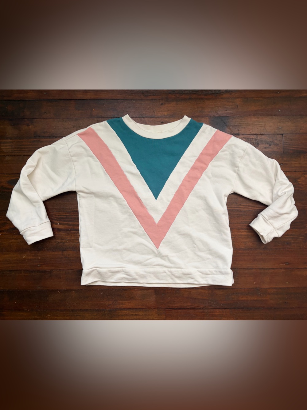 Anthropologie Seen Worn Kept Retro Chevron French Terry Sweatshirt